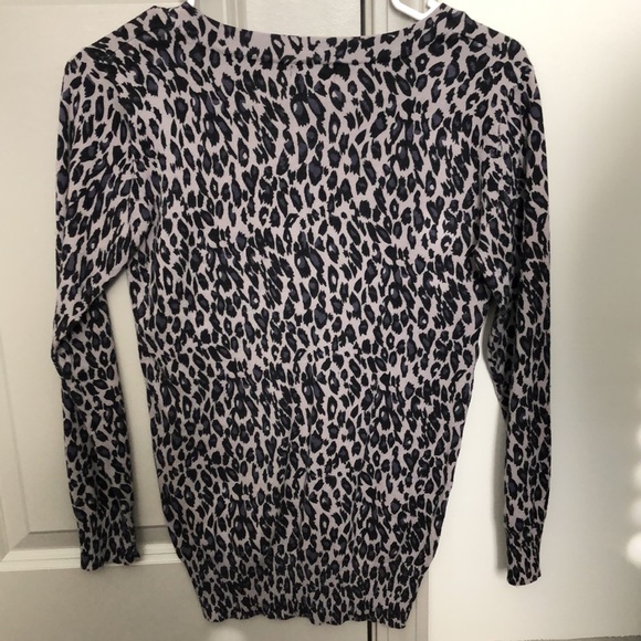 Cheetah Print Button Up Cardigan - Picture 2 of 2